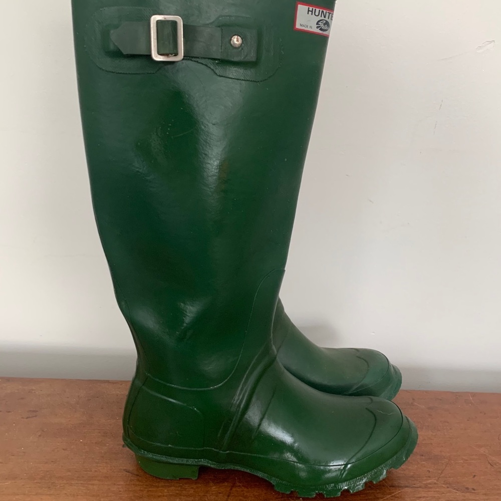 HUNTER boots vintage green size 6.5